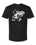 Next Level Unisex Cotton T-Shirt Black front mockup