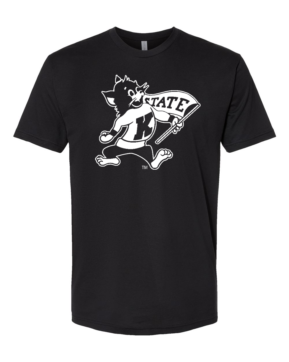 Next Level Unisex Cotton T-Shirt Black front mockup