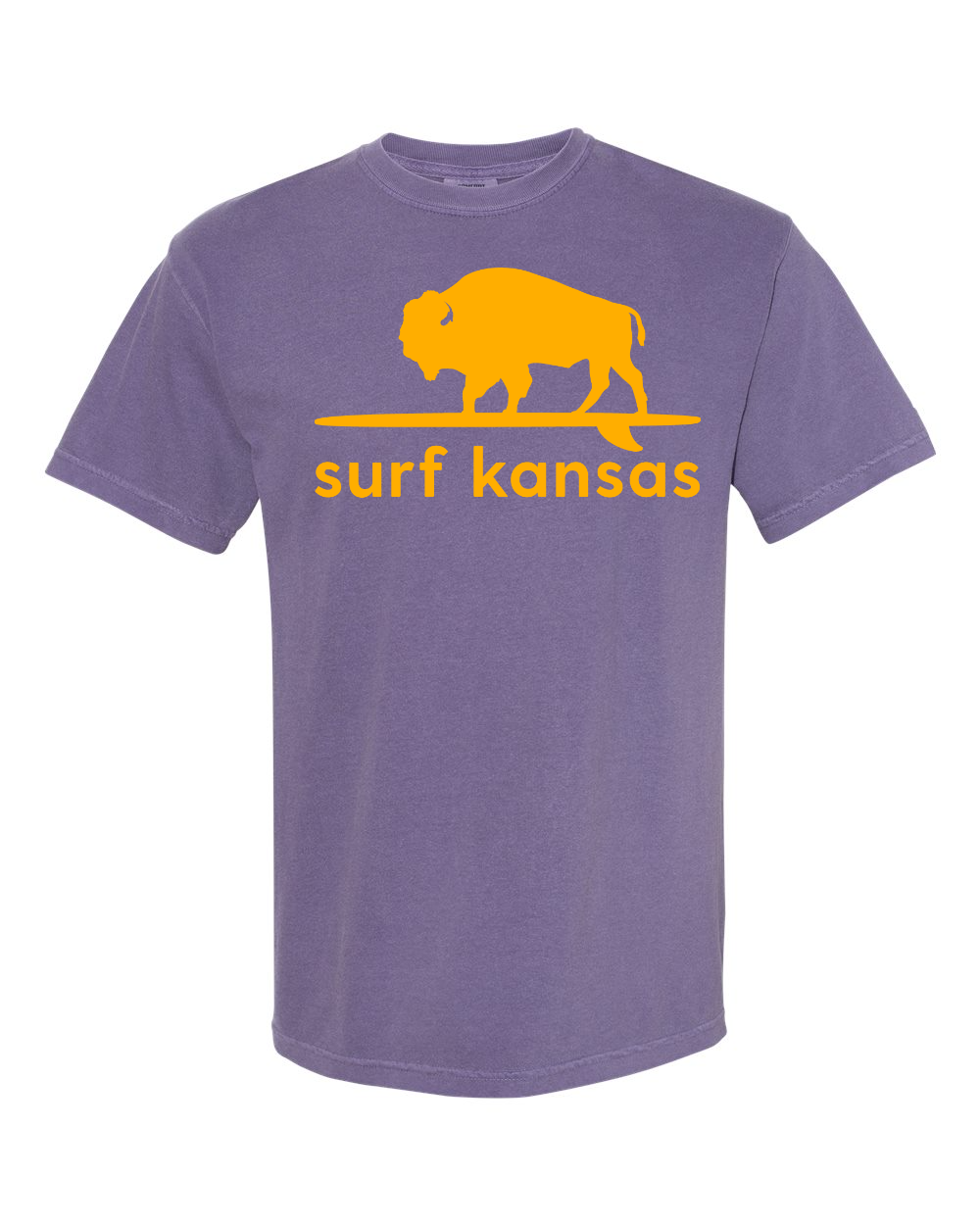Comfort Colors Unisex Garment-Dyed Heavyweight T-Shirt Grape front mockup