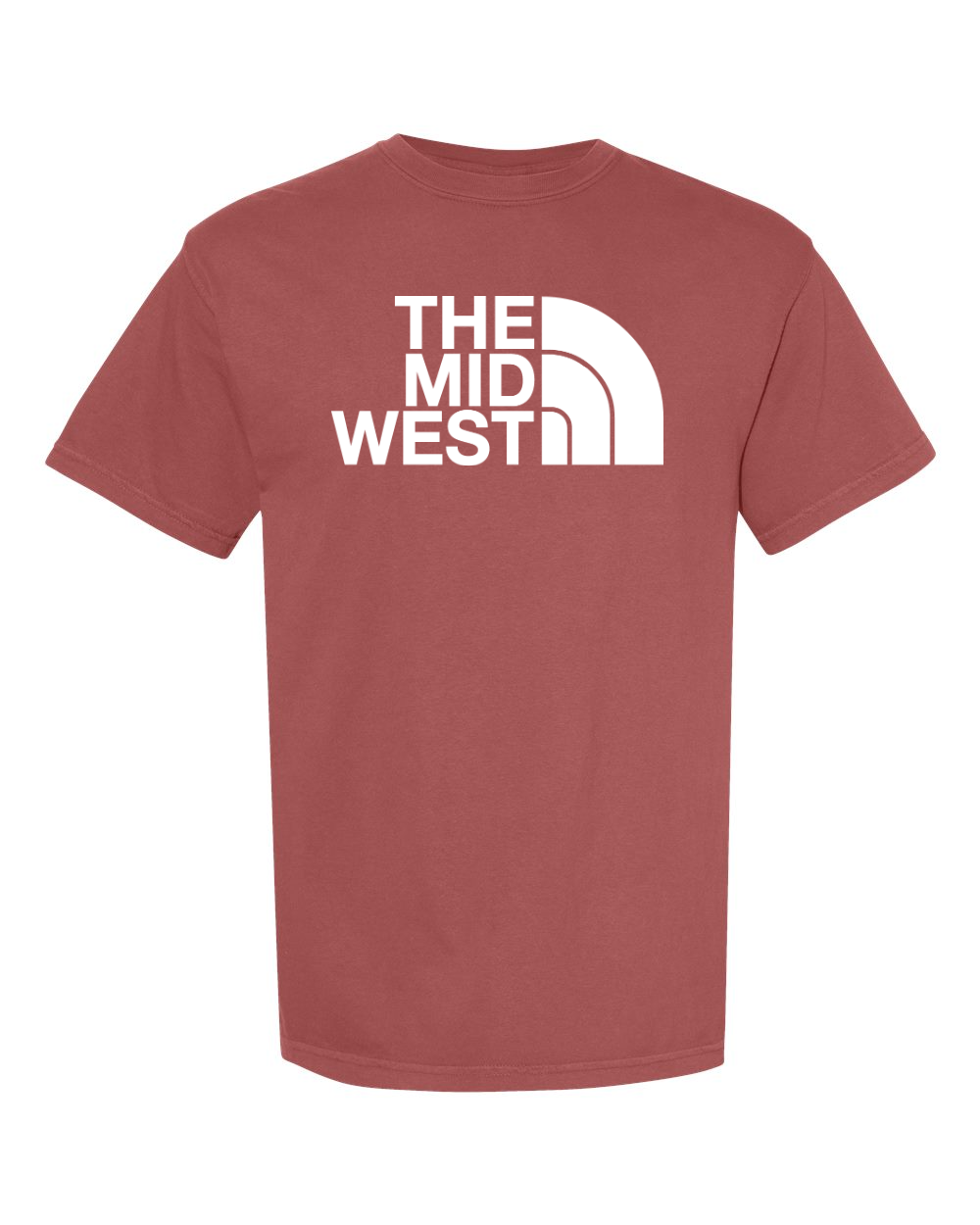Comfort Colors Unisex Garment-Dyed Heavyweight T-Shirt Brick front mockup