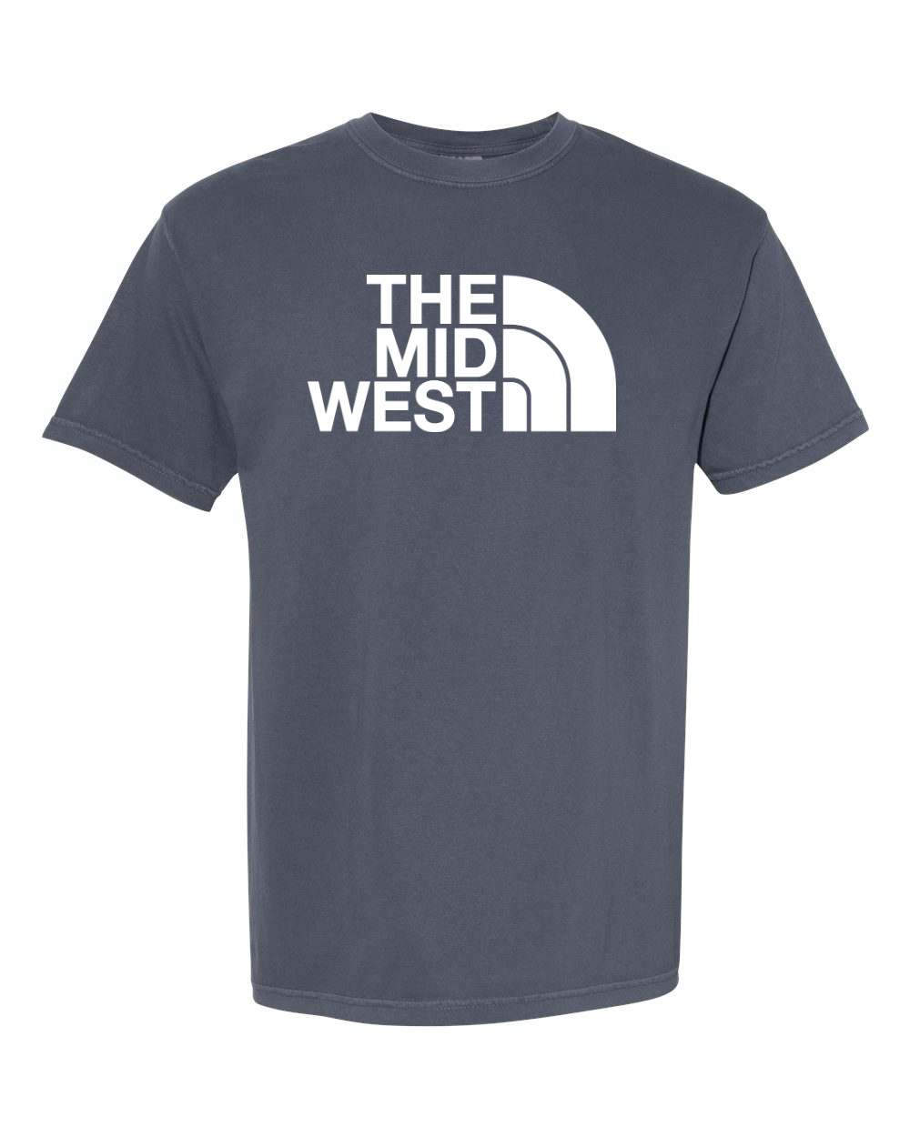 Comfort Colors Unisex Garment-Dyed Heavyweight T-Shirt Denim front mockup