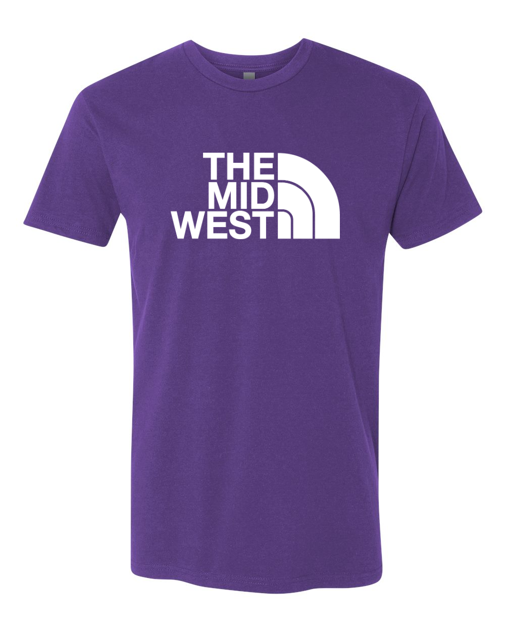 Next Level Unisex Cotton T-Shirt Purple Rush front mockup