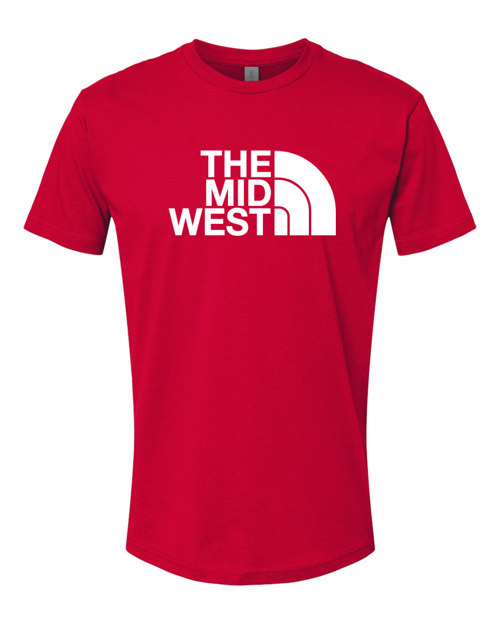 Next Level Unisex Cotton T-Shirt Red front mockup