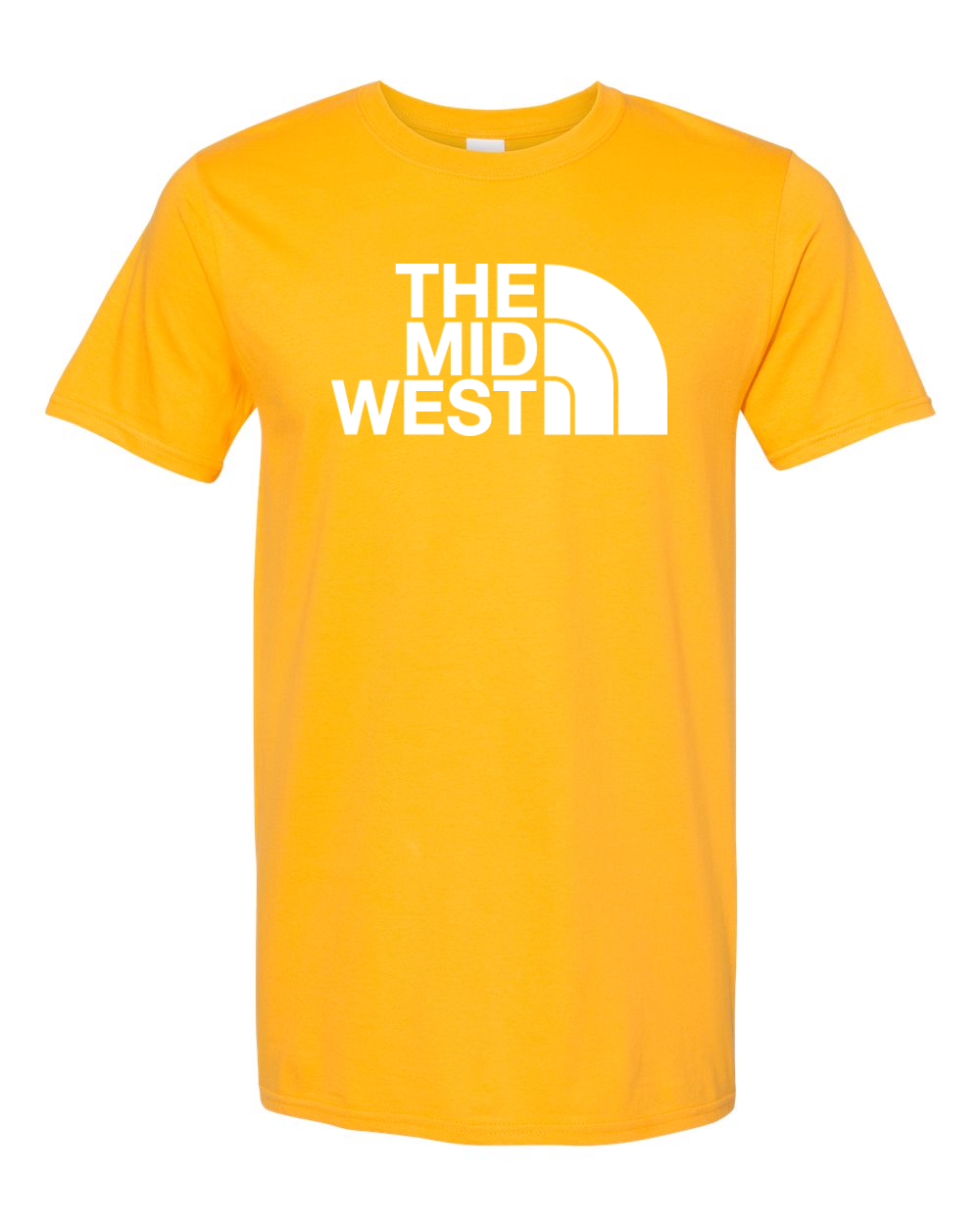 Gildan Unisex Softstyle® T-Shirt Gold front mockup