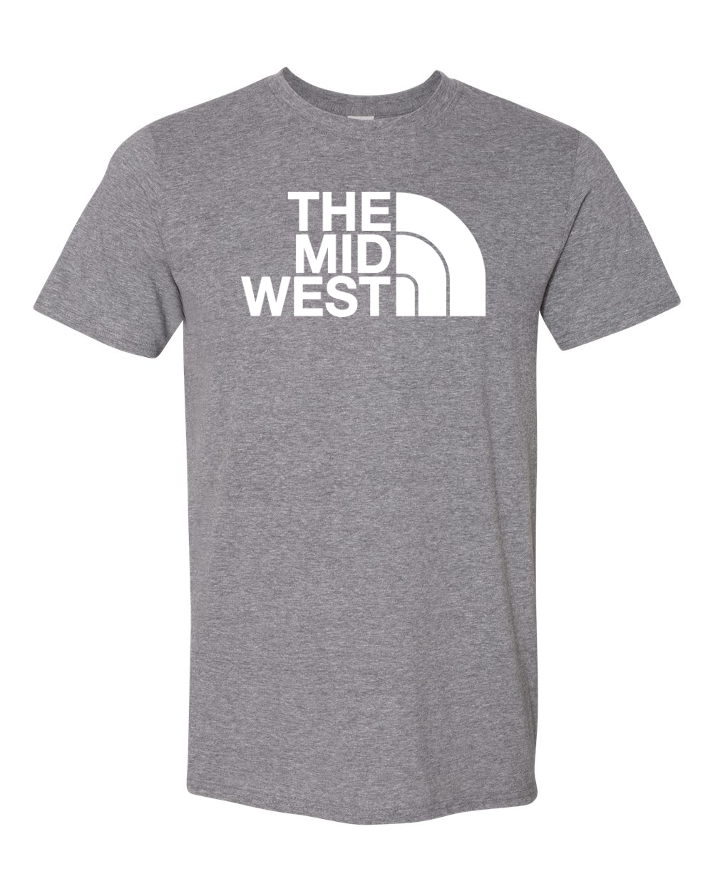 Gildan Unisex Softstyle® T-Shirt Graphite Heather front mockup