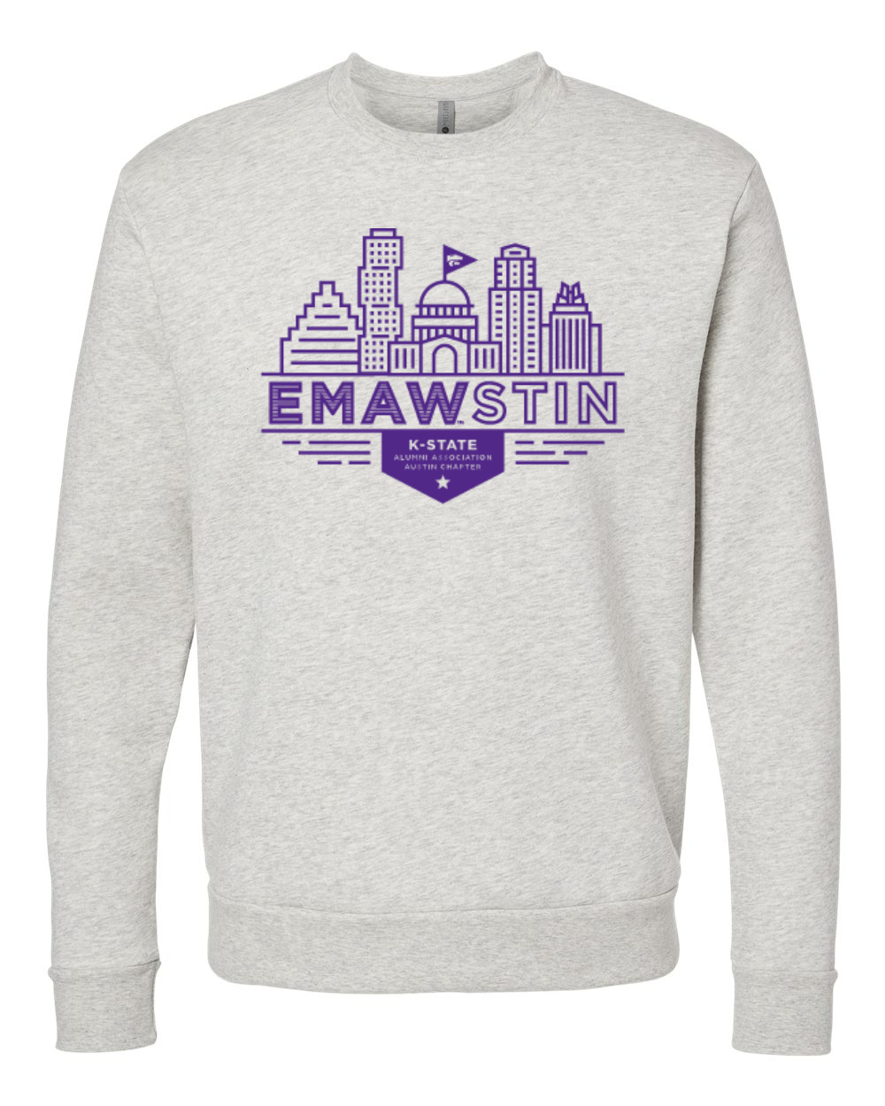 Next Level Unisex Malibu Crewneck Sweatshirt Oatmeal front mockup