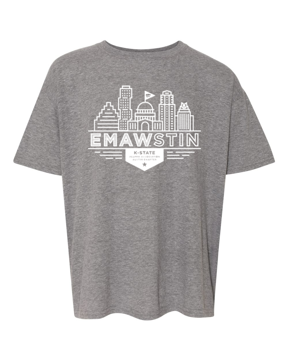 Gildan Youth Softstyle® T-Shirt Graphite Heather front mockup