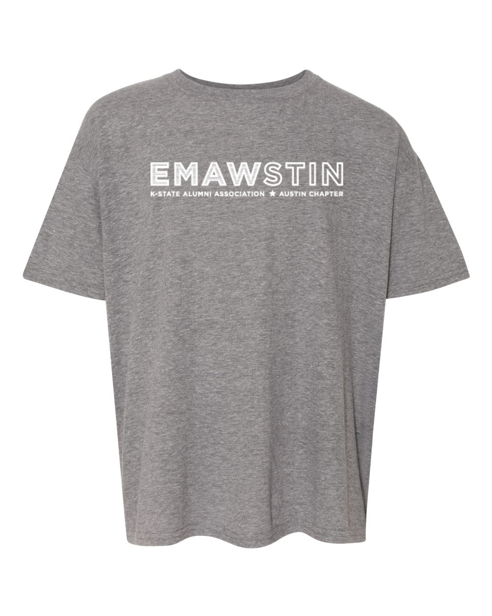 Gildan Youth Softstyle® T-Shirt Graphite Heather front mockup