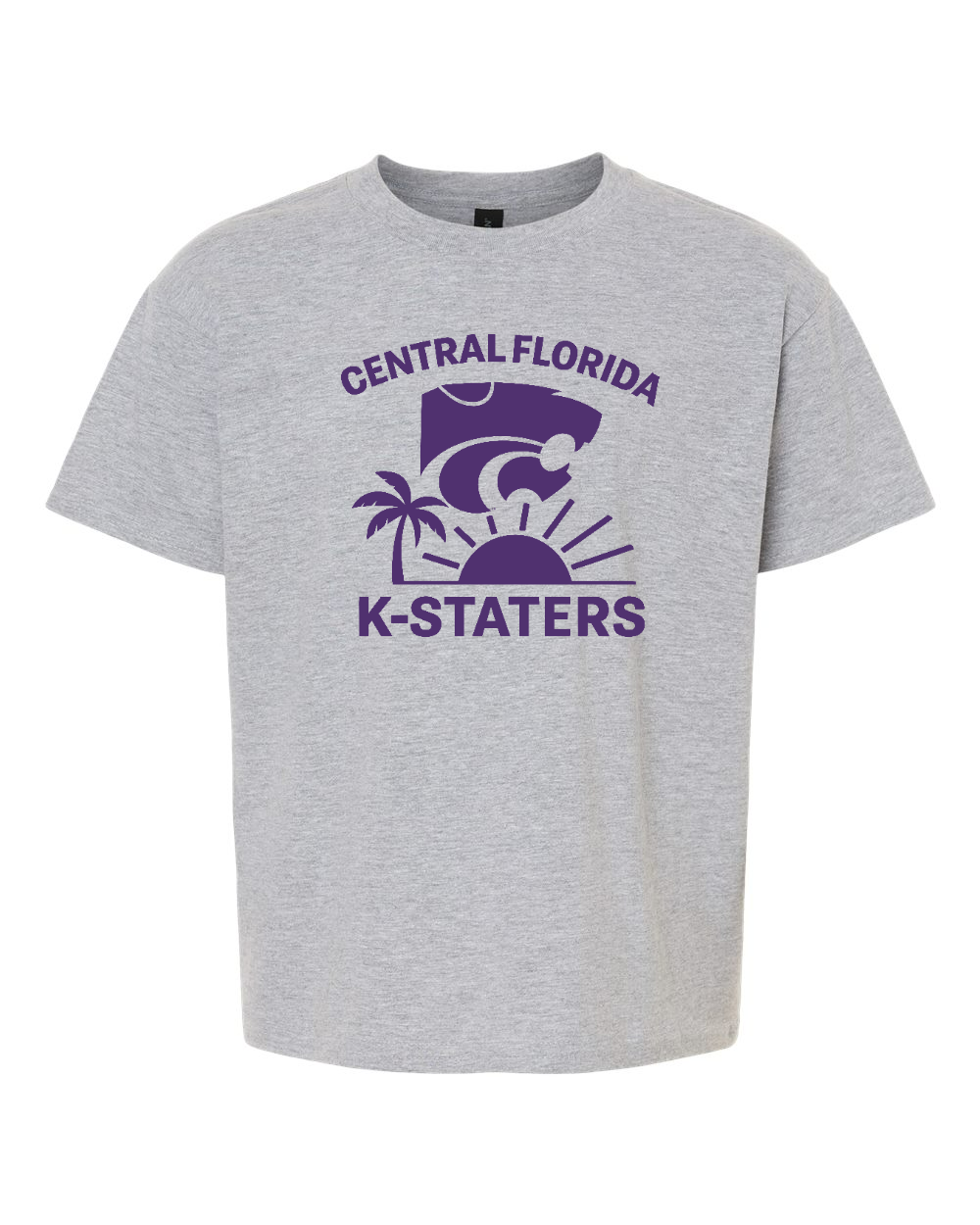 Gildan Youth Softstyle® T-Shirt Sport Grey front mockup