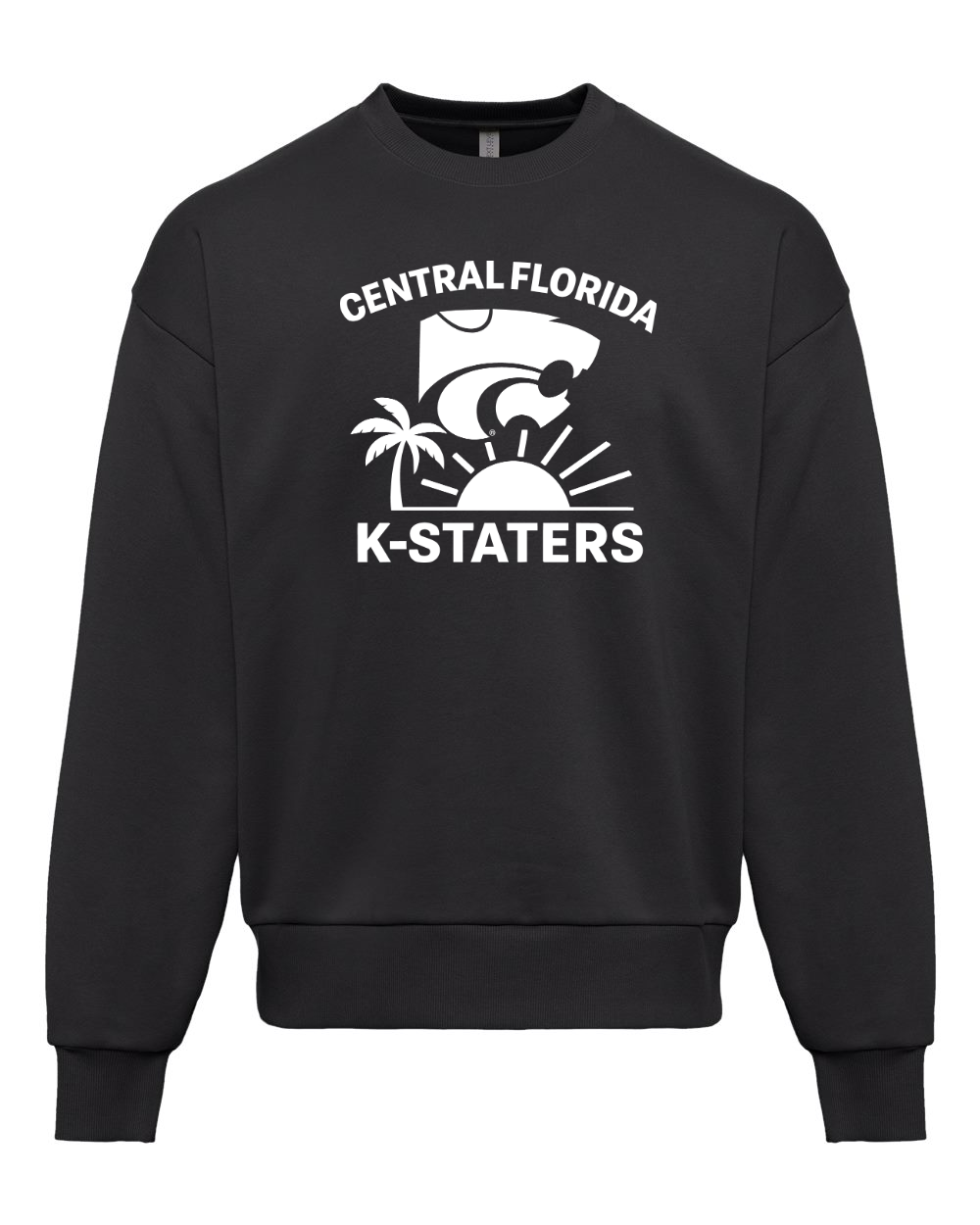 Next Level Unisex Heavyweight Crewneck Sweatshirt Graphite Black front mockup