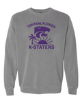 Comfort Colors Unisex Garment-Dyed Crewneck Sweatshirt Grey front mockup
