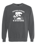 Comfort Colors Unisex Garment-Dyed Crewneck Sweatshirt Pepper front mockup