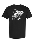 Comfort Colors Unisex Garment-Dyed Heavyweight T-Shirt Black front mockup