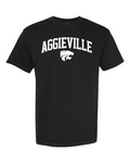 Comfort Colors Unisex Garment-Dyed Heavyweight T-Shirt Black front mockup