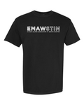 Comfort Colors Unisex Garment-Dyed Heavyweight T-Shirt Black front mockup