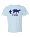 Comfort Colors Unisex Garment-Dyed Heavyweight T-Shirt Chambray front mockup