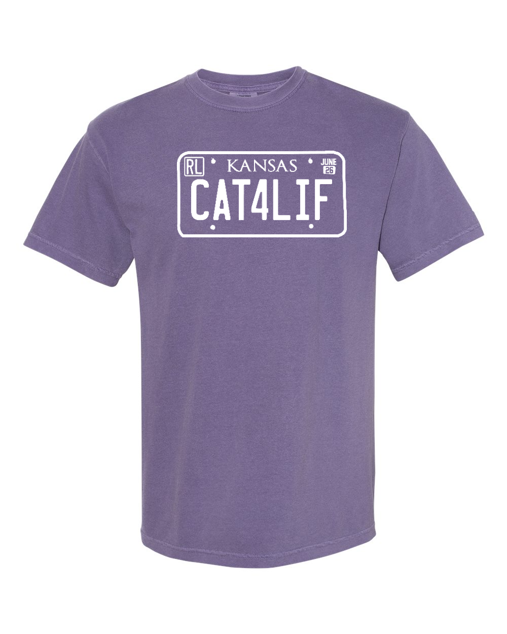 Comfort Colors Unisex Garment-Dyed Heavyweight T-Shirt Grape front mockup