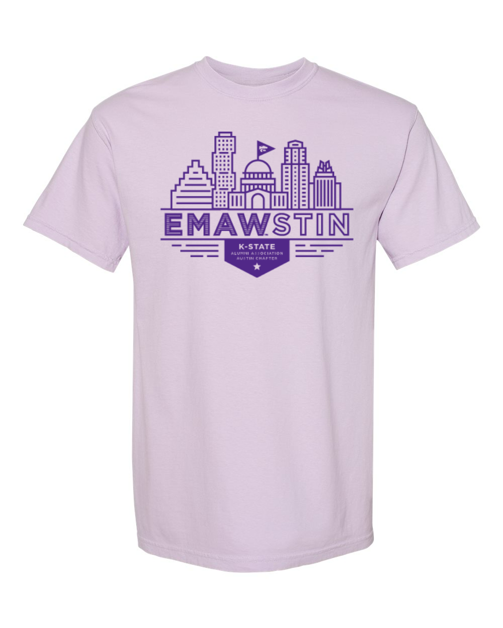 Comfort Colors Unisex Garment-Dyed Heavyweight T-Shirt Orchid front mockup