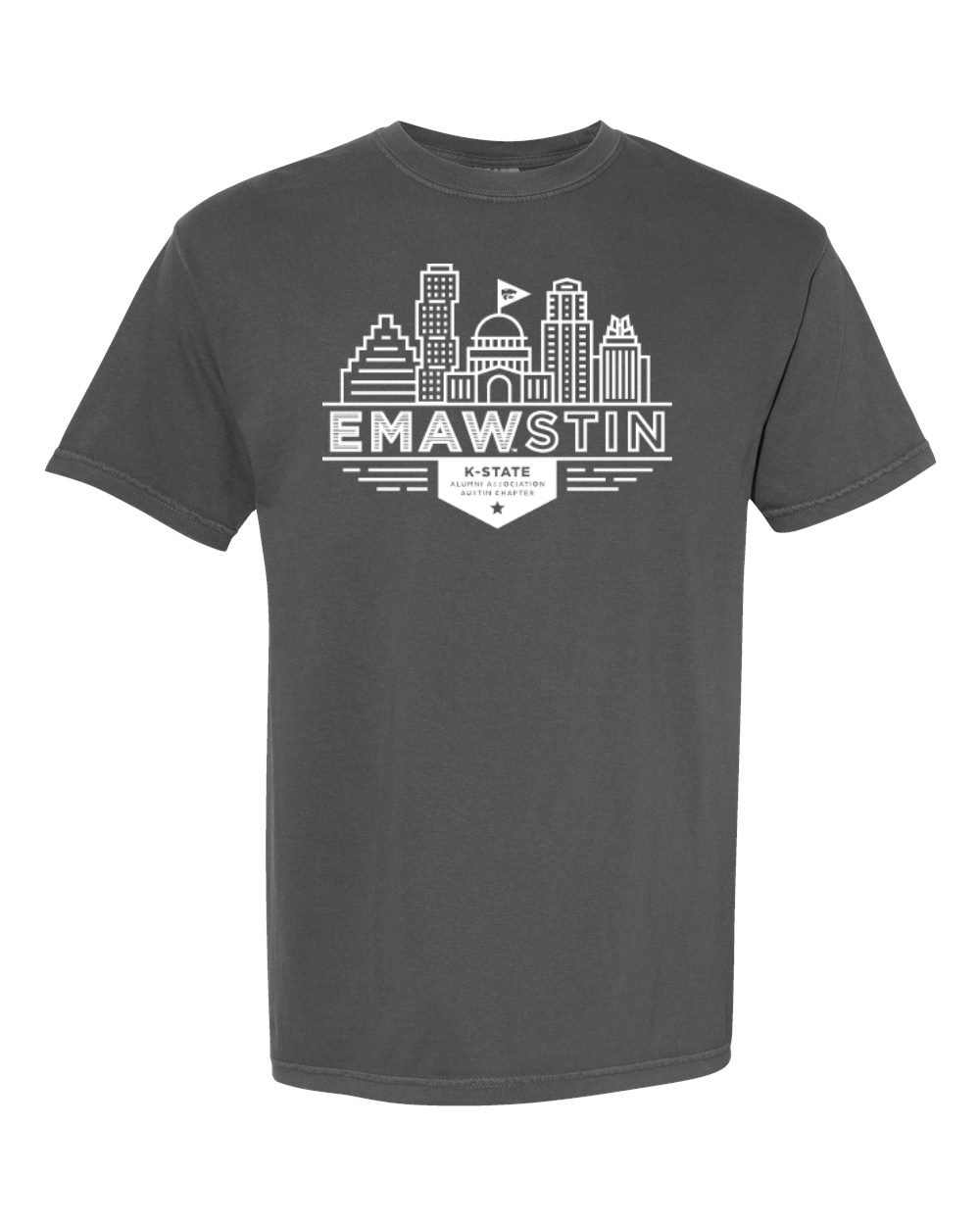 Comfort Colors Unisex Garment-Dyed Heavyweight T-Shirt Pepper front mockup