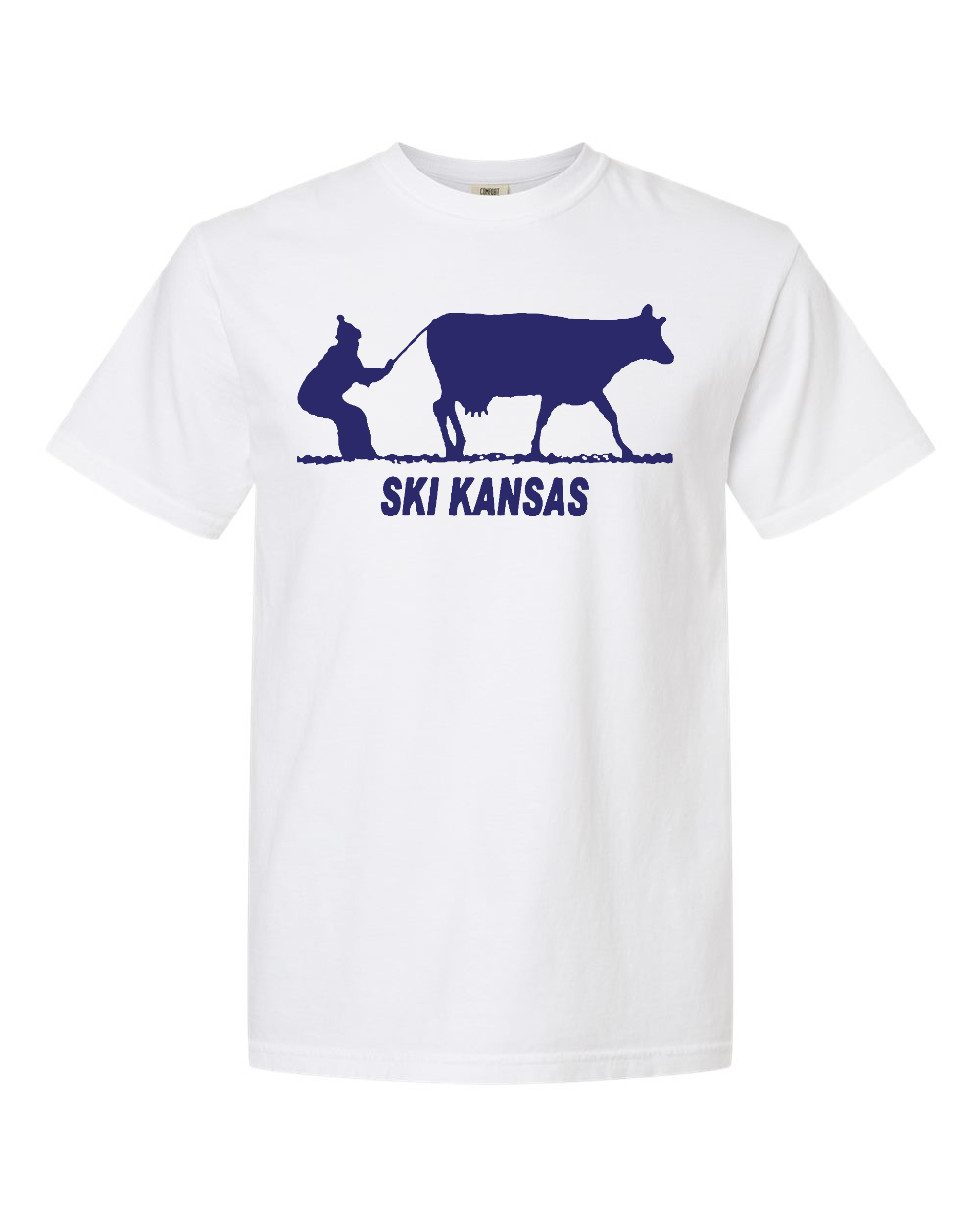 Comfort Colors Unisex Garment-Dyed Heavyweight T-Shirt White front mockup