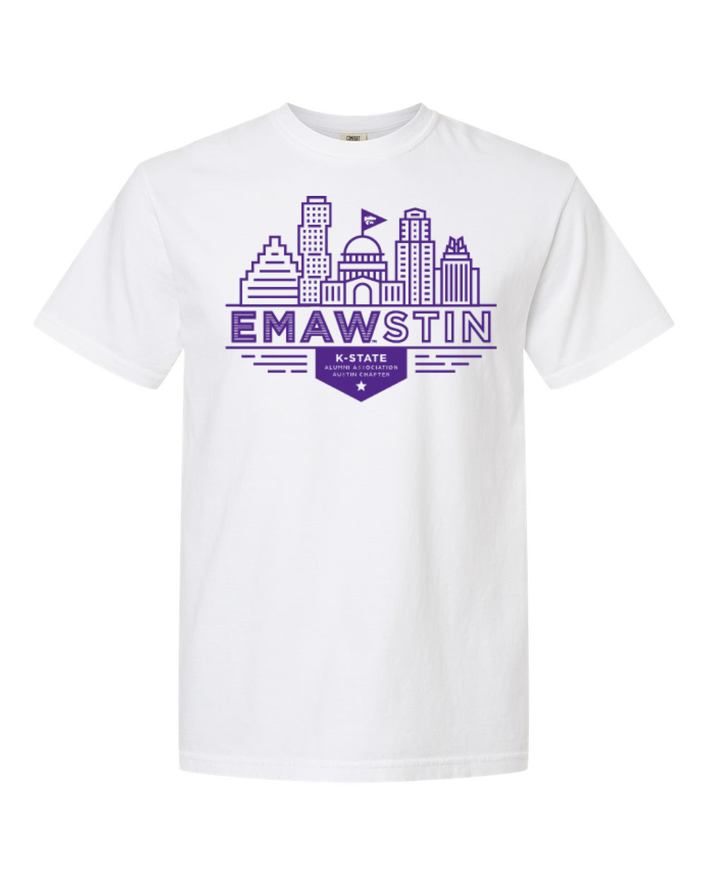Comfort Colors Unisex Garment-Dyed Heavyweight T-Shirt White front mockup