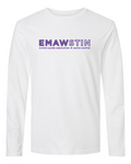 Gildan Unisex Softstyle® Long Sleeve T-Shirt White front mockup