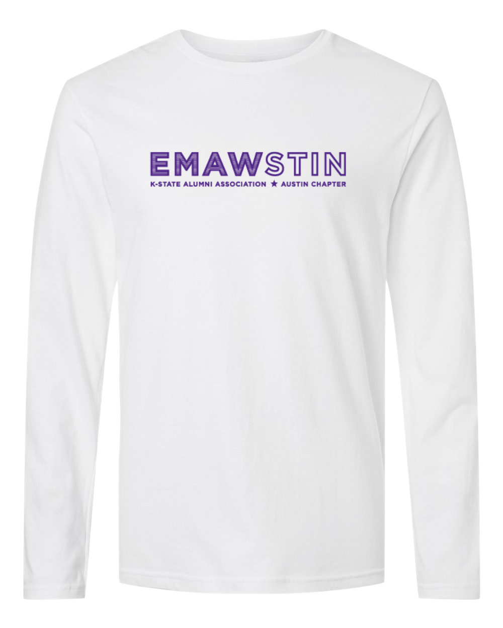 Gildan Unisex Softstyle® Long Sleeve T-Shirt White front mockup