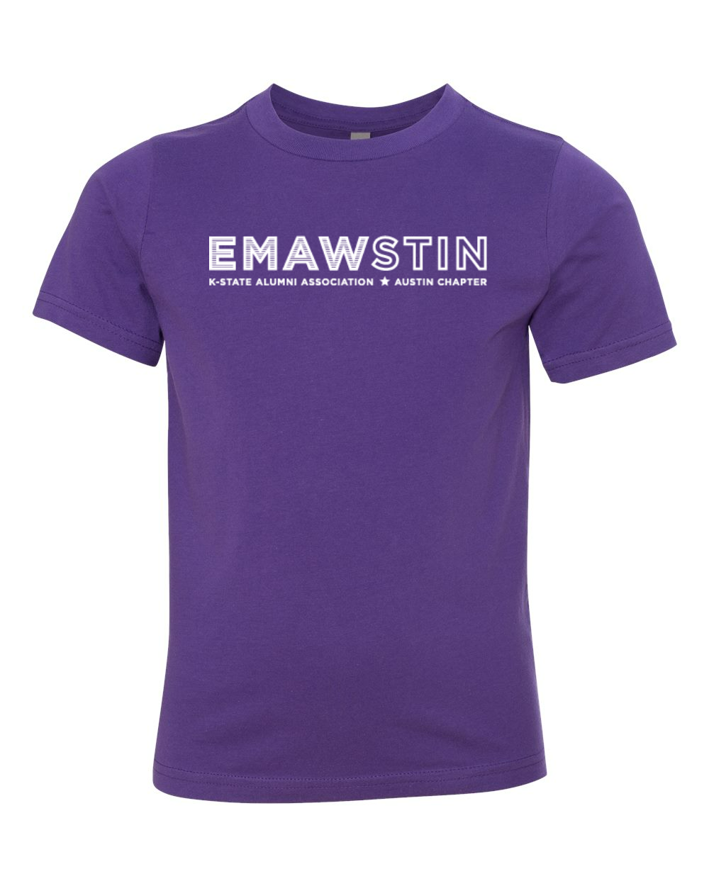 Next Level Youth Cotton T-Shirt Purple Rush front mockup