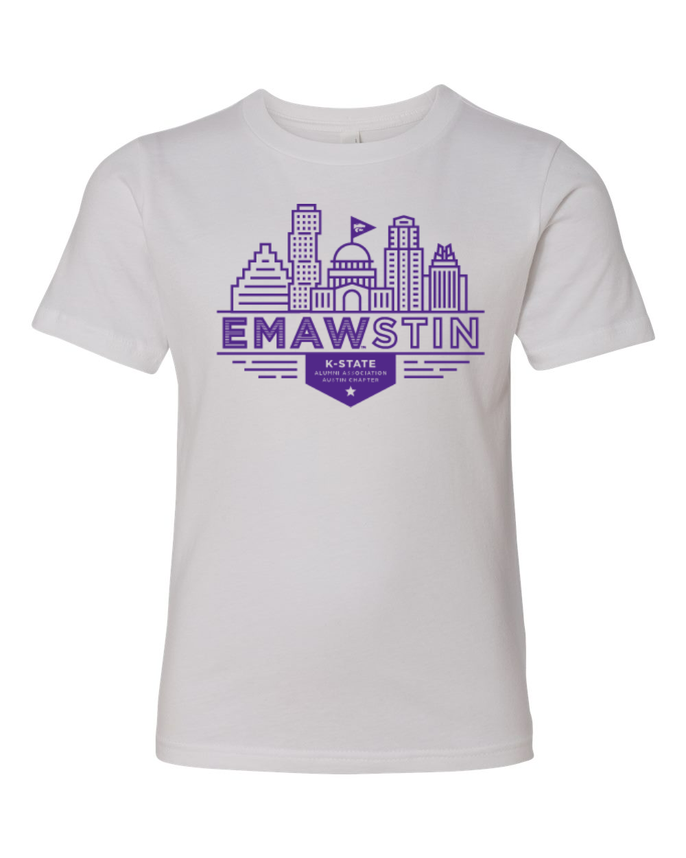Next Level Youth Cotton T-Shirt White front mockup
