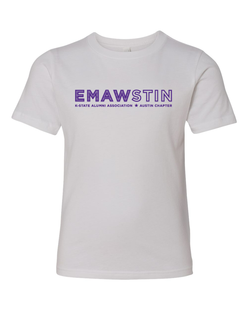 Next Level Youth Cotton T-Shirt White front mockup