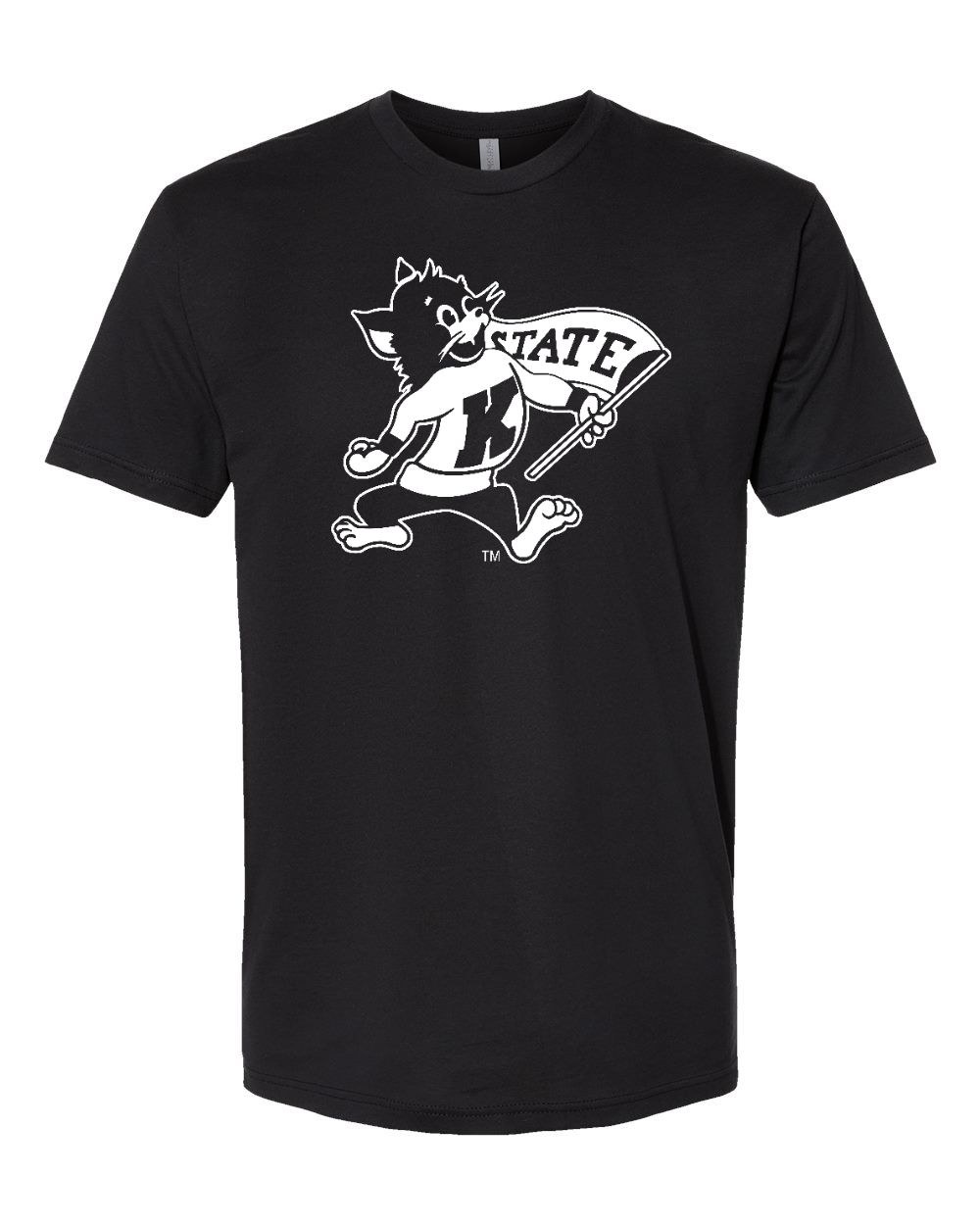 Next Level Unisex Cotton T-Shirt Black front mockup