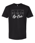 Next Level Unisex Cotton T-Shirt Black front mockup