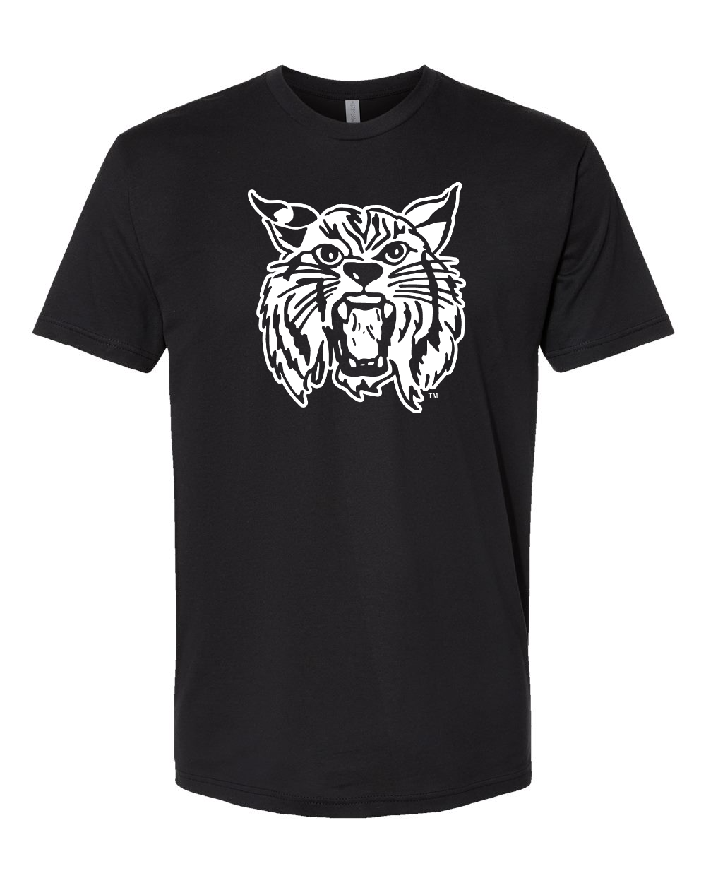 Next Level Unisex Cotton T-Shirt Black front mockup