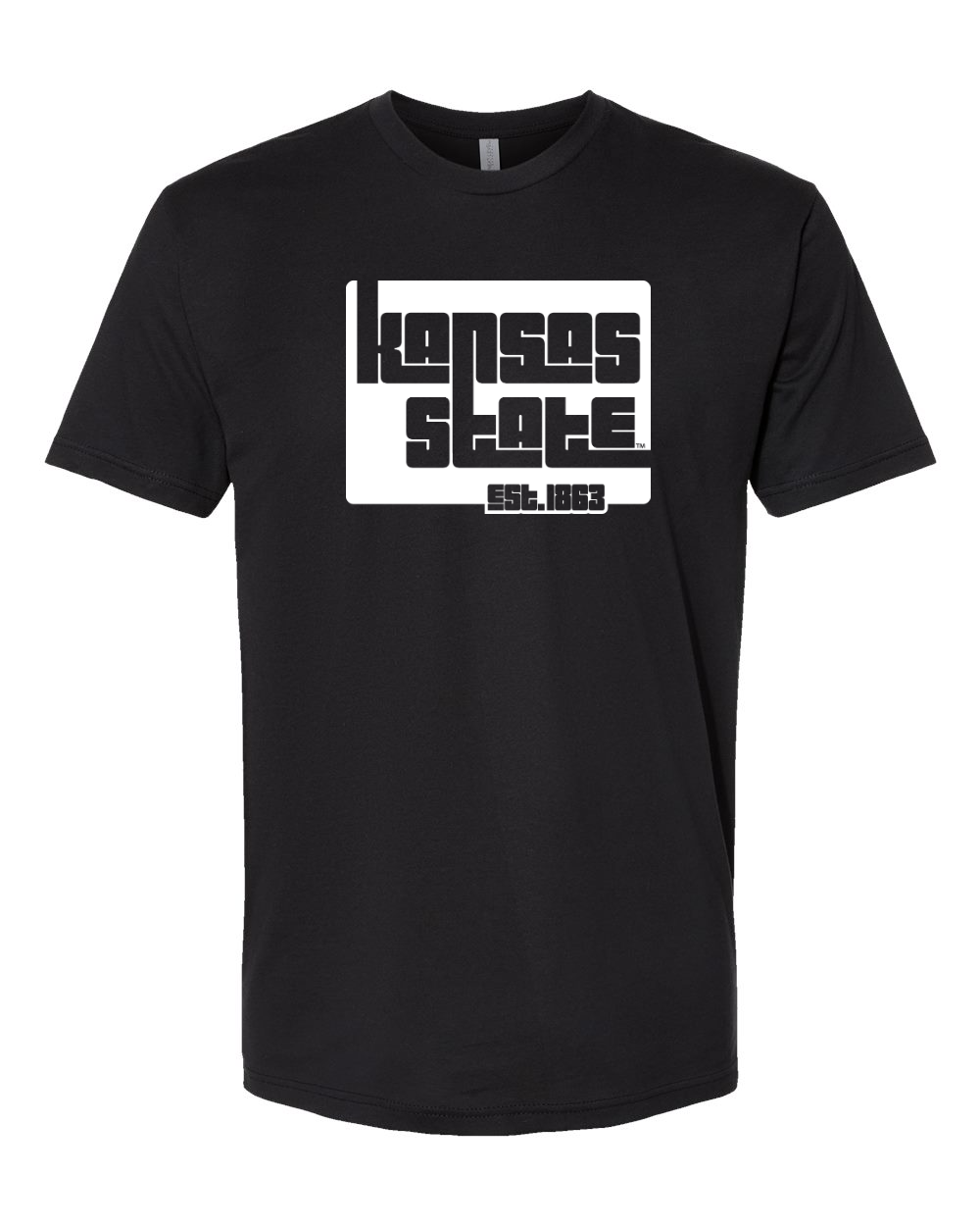 Next Level Unisex Cotton T-Shirt Black front mockup