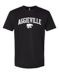 Next Level Unisex Cotton T-Shirt Black front mockup