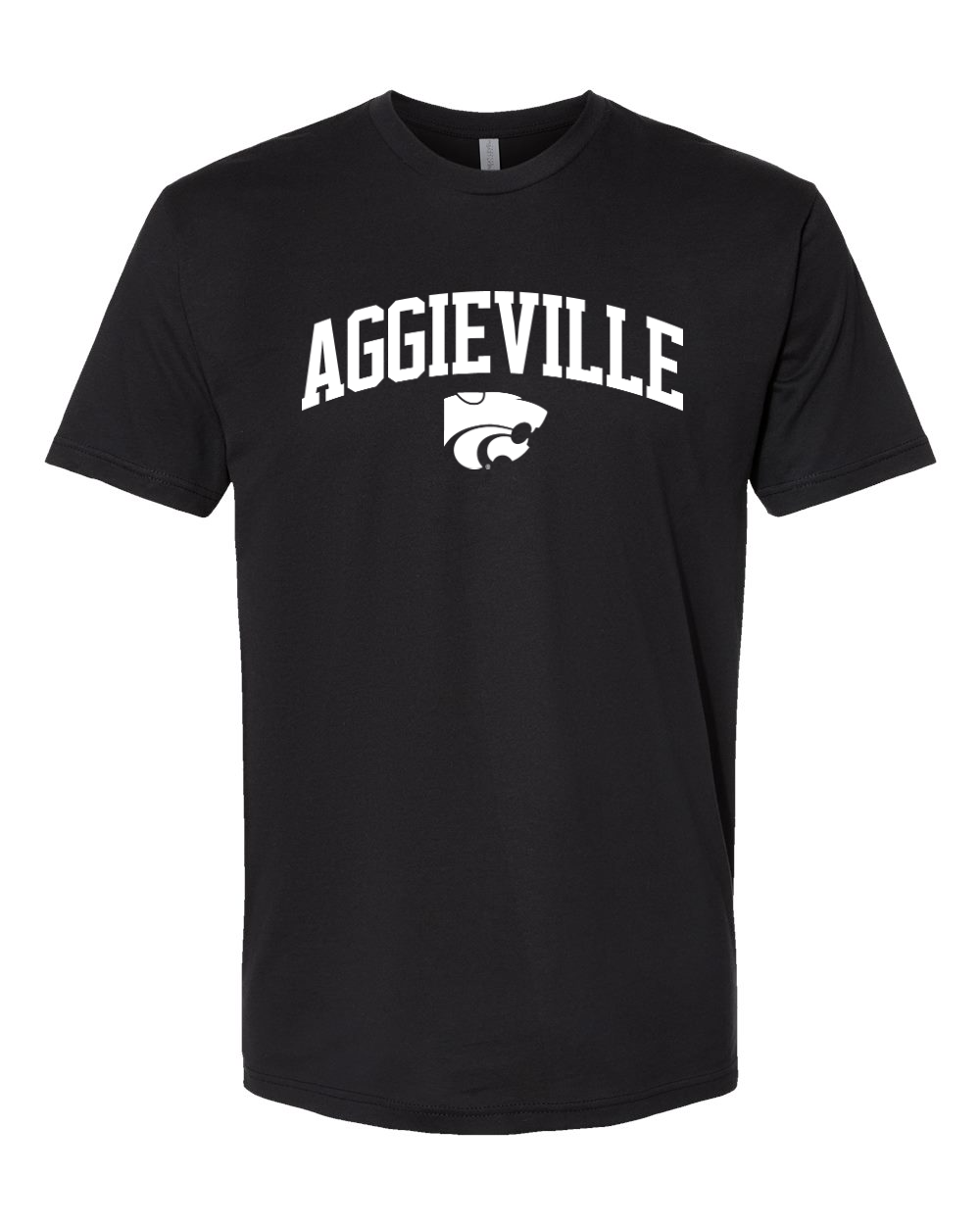 Next Level Unisex Cotton T-Shirt Black front mockup