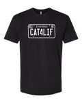 Next Level Unisex Cotton T-Shirt Black front mockup