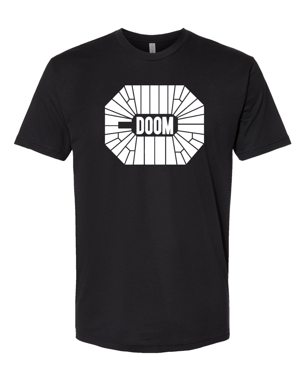 Next Level Unisex Cotton T-Shirt Black front mockup
