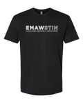 Next Level Unisex Cotton T-Shirt Black front mockup