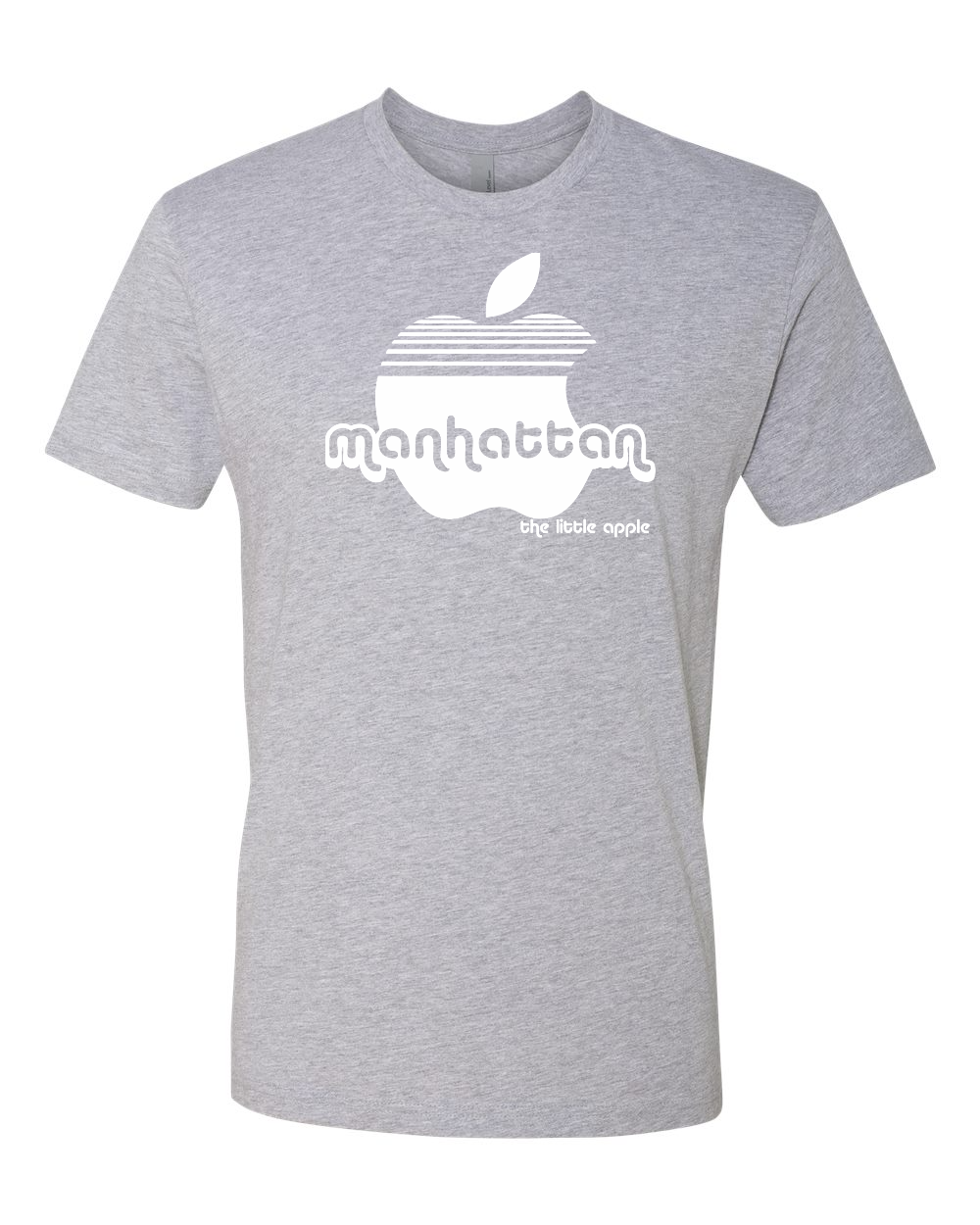 Next Level Unisex Cotton T-Shirt Heather Grey front mockup