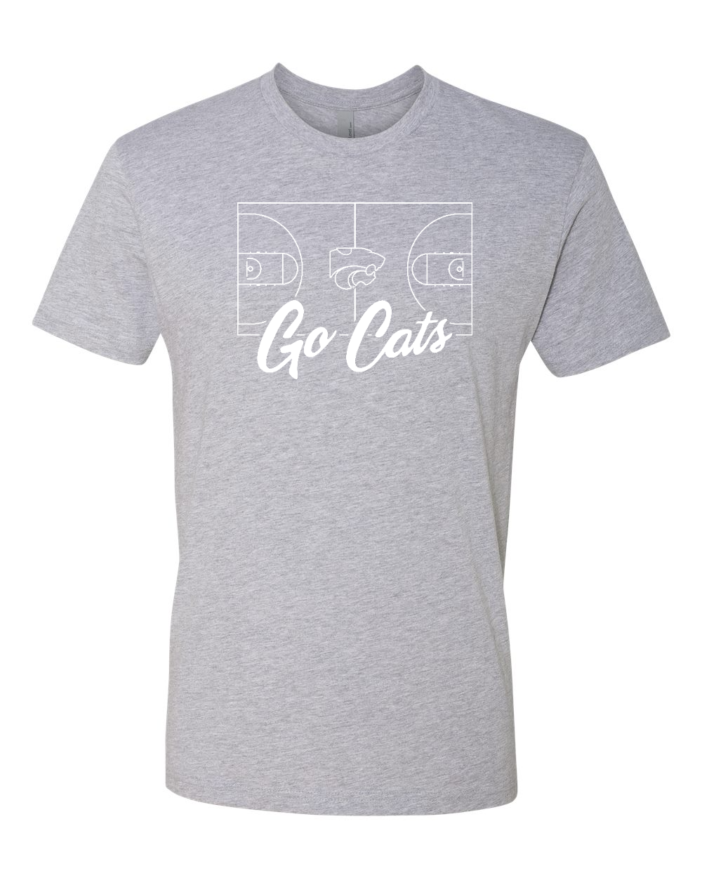 Next Level Unisex Cotton T-Shirt Heather Grey front mockup