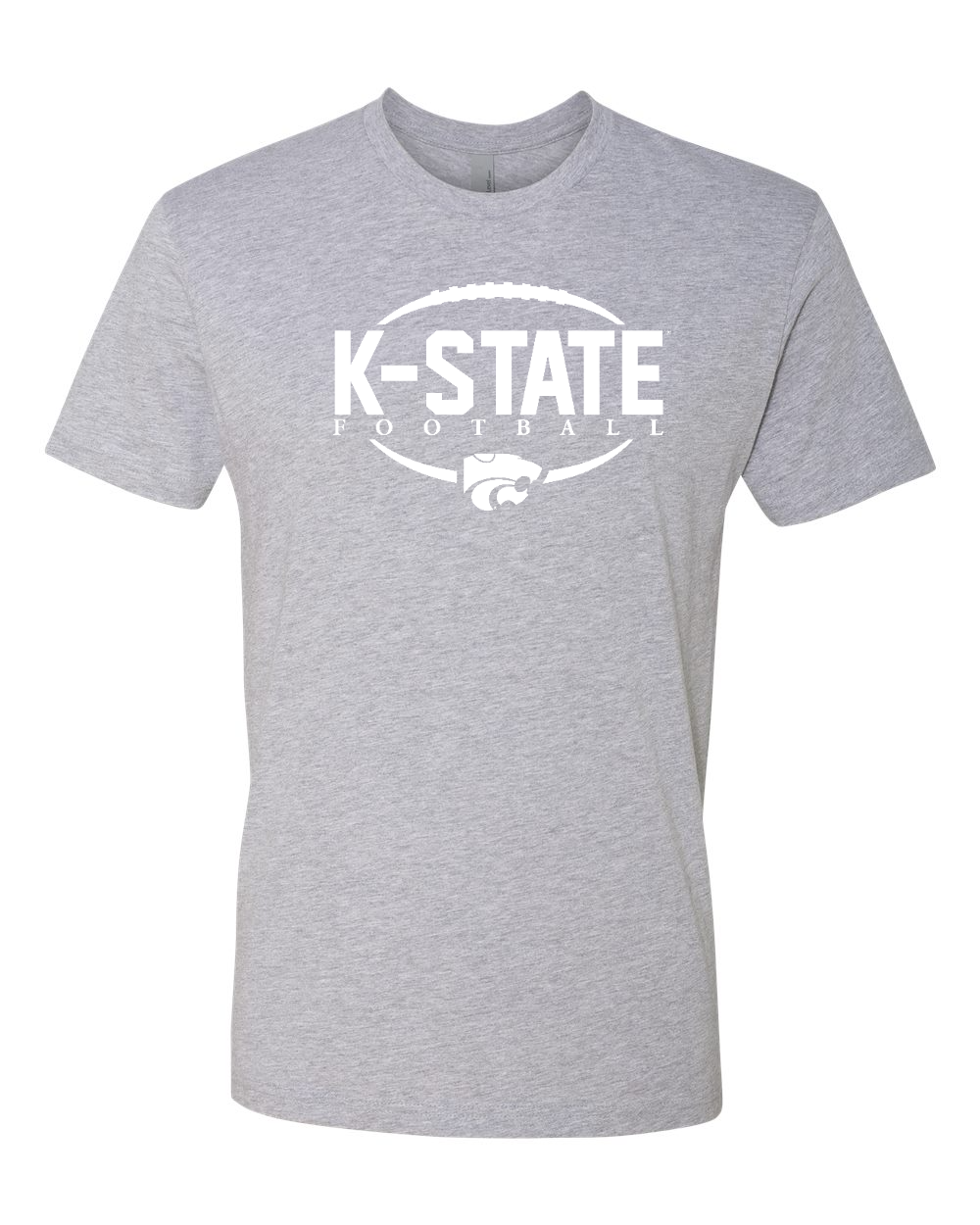 Next Level Unisex Cotton T-Shirt Heather Grey front mockup