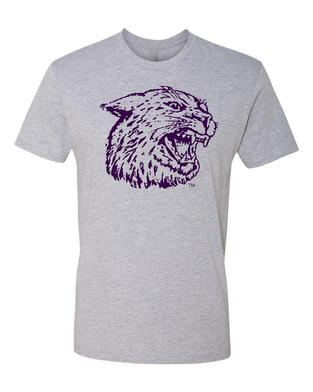 Next Level Unisex Cotton T-Shirt Heather Grey front mockup