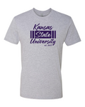 Next Level Unisex Cotton T-Shirt Heather Grey front mockup