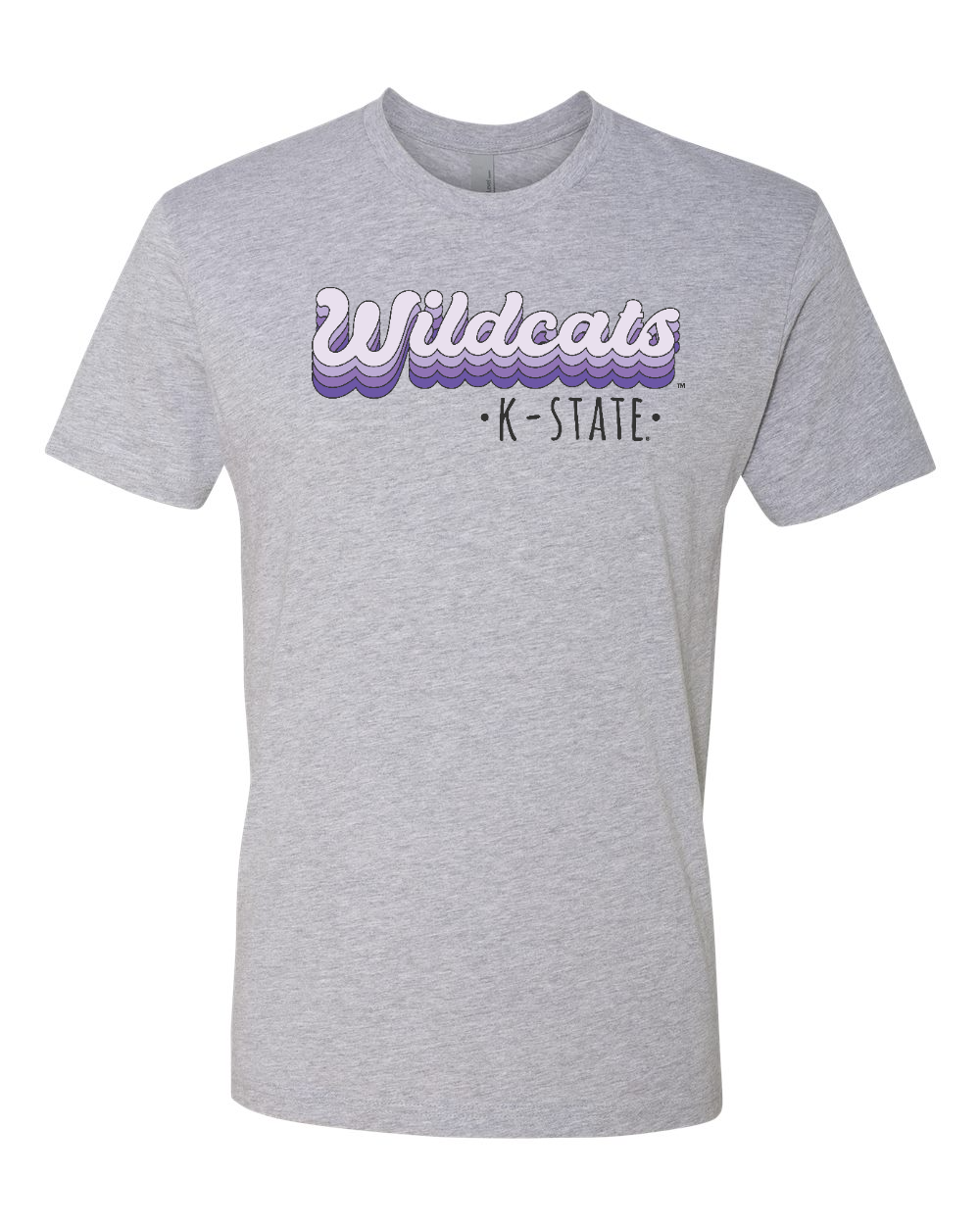 Next Level Unisex Cotton T-Shirt Heather Grey front mockup