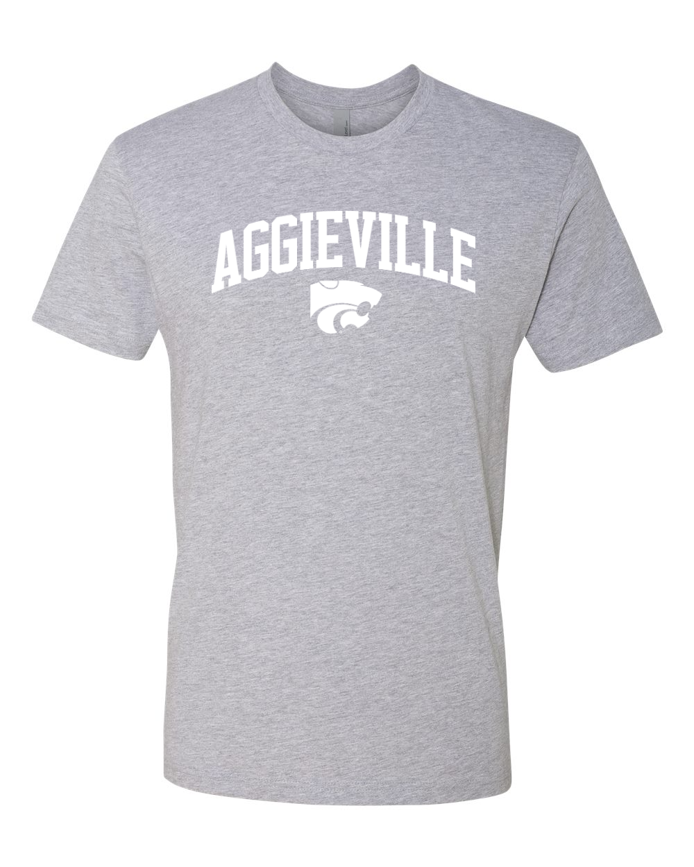 Next Level Unisex Cotton T-Shirt Heather Grey front mockup