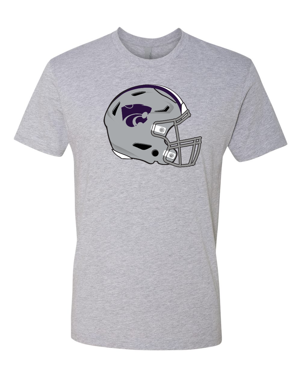Next Level Unisex Cotton T-Shirt Heather Grey front mockup