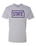 Next Level Unisex Cotton T-Shirt Heather Grey front mockup