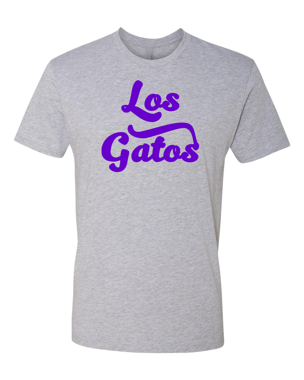 Next Level Unisex Cotton T-Shirt Heather Grey front mockup