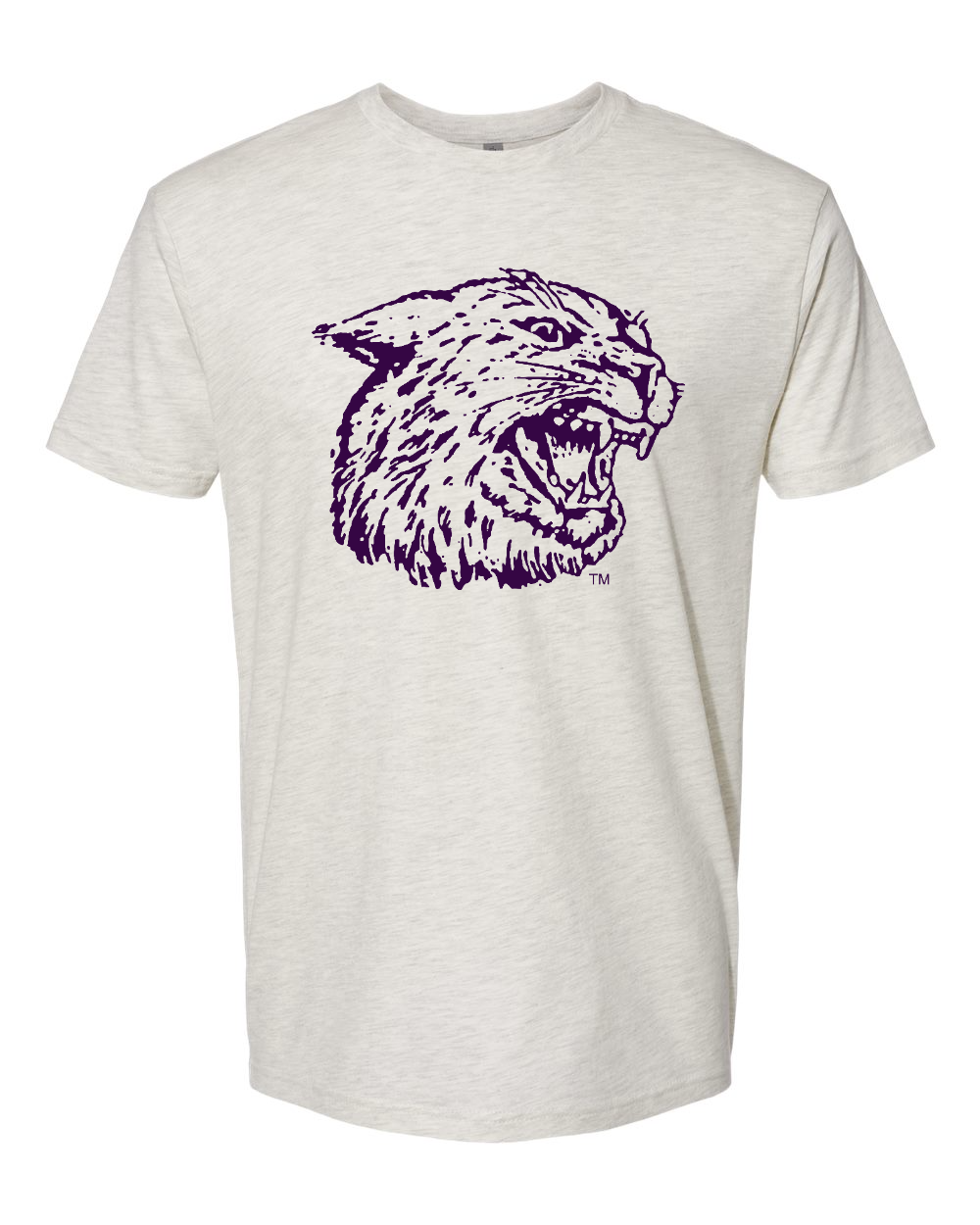 Next Level Unisex Cotton T-Shirt Oatmeal front mockup